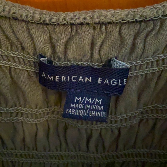 Army Green Scrunchy Tank Top by American Eagle - Picture 3 of 3